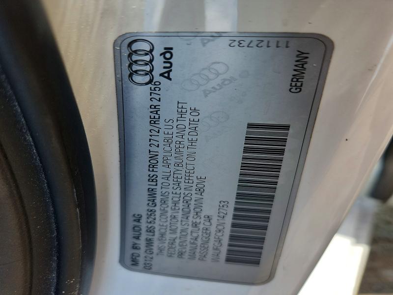 Продажа на аукционе авто 2012 Audi A6, vin: WAUFGAFC9CN142753, номер лота: 55104536