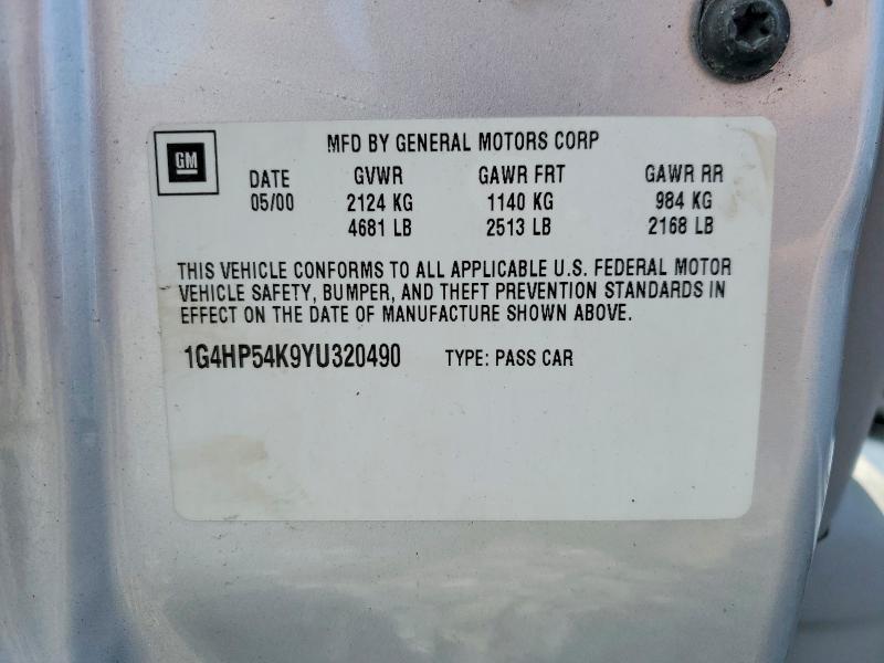 Продаж на аукціоні авто 2000 Buick Lesabre, vin: 1G4HP54K9YU320490, номер лоту: 52326566