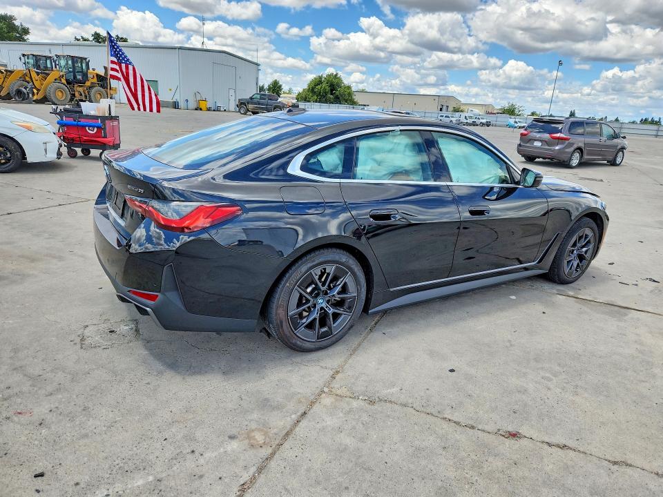 2024 Bmw I4 მანქანა იყიდება აუქციონზე, vin: WBY43AW07RFS74584, აუქციონის ნომერი: 55152636