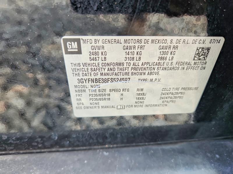Продаж на аукціоні авто 2015 Cadillac Srx, vin: 3GYFNBE38FS524597, номер лоту: 55515146