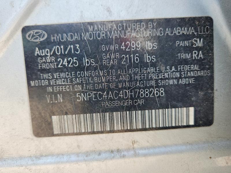 Продаж на аукціоні авто 2013 Hyundai Sonata, vin: 5NPEC4AC4DH788268, номер лоту: 55093046