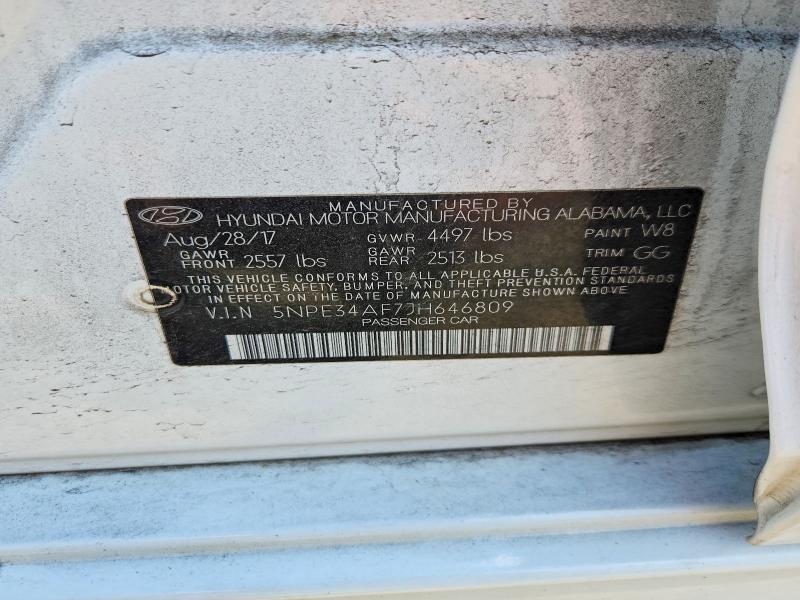 Aukcja sprzedaży 2018 Hyundai Sonata, vin: 5NPE34AF7JH646809, numer aukcji: 53805796