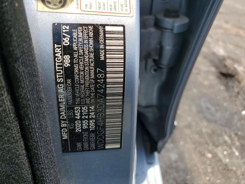 53850086 :رقم المزاد ، WDDGF4HB3DA742487 vin ، 2013 Mercedes-benz C مزاد بيع