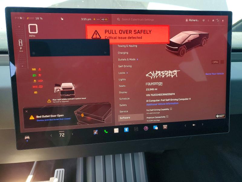 53441356 :رقم المزاد ، 7G2CEHEE3RA035674 vin ، 2024 Tesla Cybertruck مزاد بيع