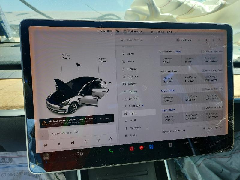 Продажа на аукционе авто 2018 Tesla Model 3, vin: 5YJ3E1EA5JF176325, номер лота: 47162516