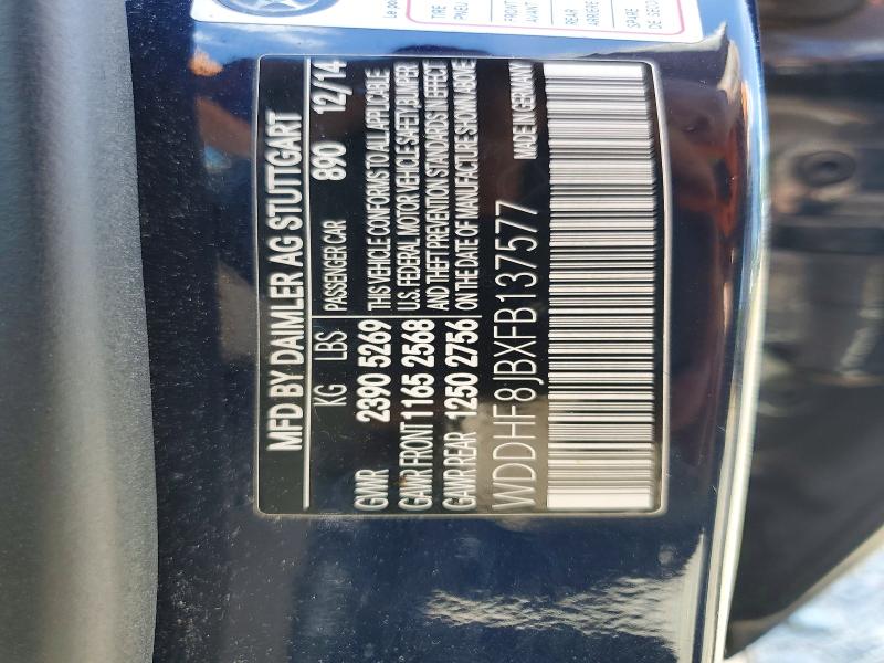 Aukcja sprzedaży 2015 Mercedes-benz E, vin: WDDHF8JBXFB137577, numer aukcji: 54808846