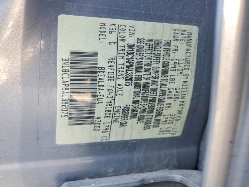 Aukcja sprzedaży 2010 Nissan Versa, vin: 3N1BC1AP8AL382075, numer aukcji: 53760066