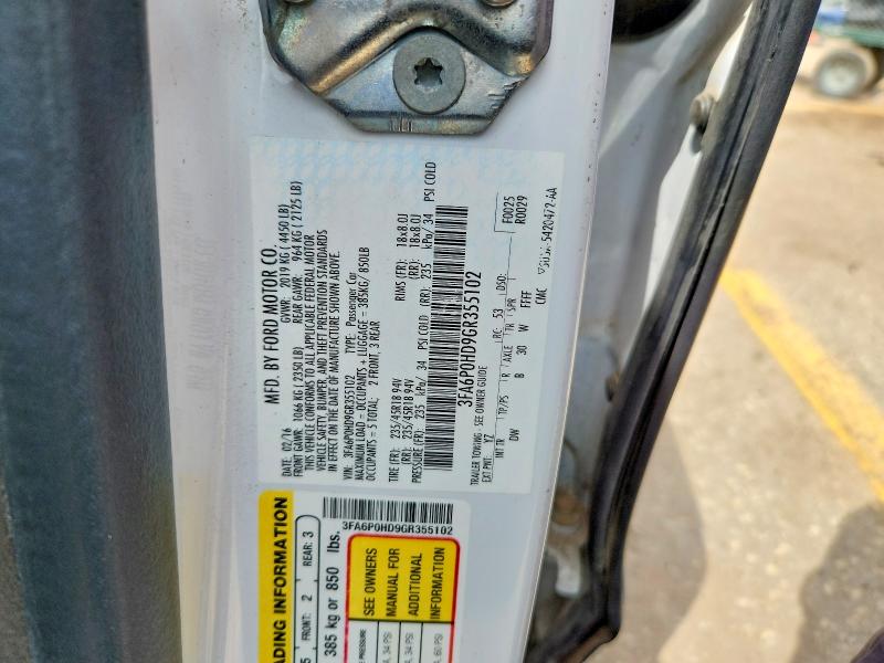 2016 Ford Fusion მანქანა იყიდება აუქციონზე, vin: 3FA6P0HD9GR355102, აუქციონის ნომერი: 52266656