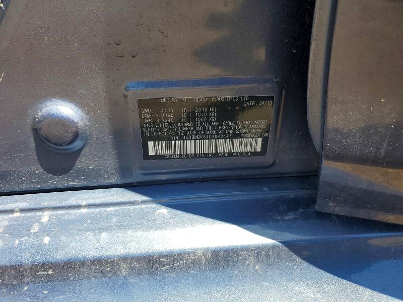 Aukcja sprzedaży 2013 Subaru Legacy, vin: 4S3BMBK64D3043447, numer aukcji: 53231066