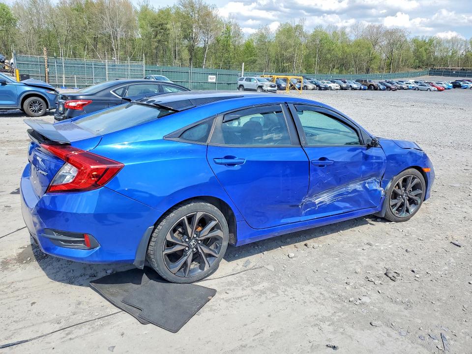 2020 Honda Civic მანქანა იყიდება აუქციონზე, vin: 2HGFC2F85LH581992, აუქციონის ნომერი: 52406486
