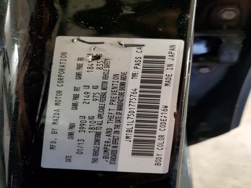 53681946 :رقم المزاد ، JM1BL1L75D1775764 vin ، 2013 Mazda 3 مزاد بيع