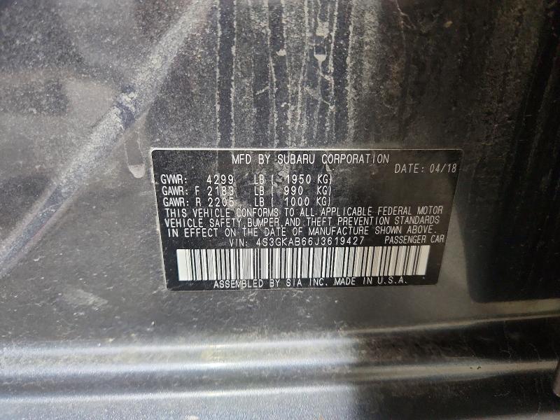 Продаж на аукціоні авто 2018 Subaru Impreza, vin: 4S3GKAB66J3619427, номер лоту: 52847666