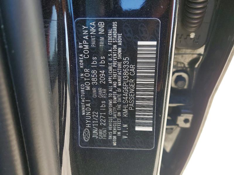 Продаж на аукціоні авто 2023 Hyundai Elantra, vin: KMHLS4AG6PU386335, номер лоту: 52320186