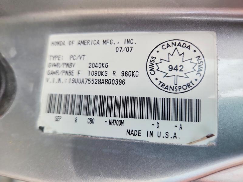 Продаж на аукціоні авто 2008 Acura Tl, vin: 19UUA75528A800396, номер лоту: 54454446