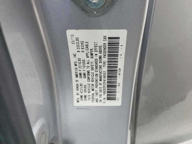 Aukcja sprzedaży 2015 Honda Accord, vin: 1HGCR2F53FA148553, numer aukcji: 55603646
