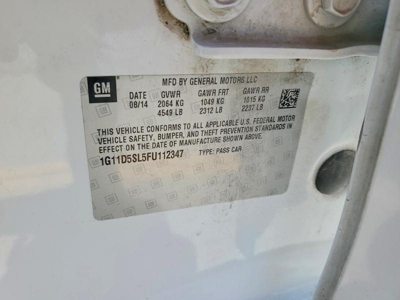 Продаж на аукціоні авто 2015 Chevrolet Malibu, vin: 1G11D5SL5FU112347, номер лоту: 53023586
