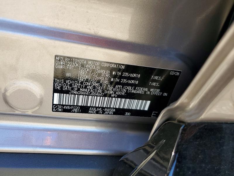 Продажа на аукционе авто 2026 Toyota Rav4, vin: JTM6CRAV4TJ004647, номер лота: 52199116
