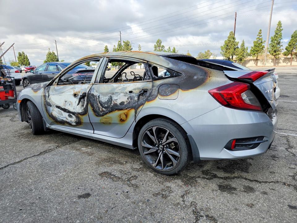 2019 Honda Civic მანქანა იყიდება აუქციონზე, vin: 2HGFC2F87KH593057, აუქციონის ნომერი: 52540926