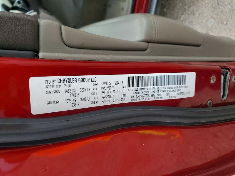2011 Jeep Grand Cherokee მანქანა იყიდება აუქციონზე, vin: 1J4RS4GG2BC515847, აუქციონის ნომერი: 50529346