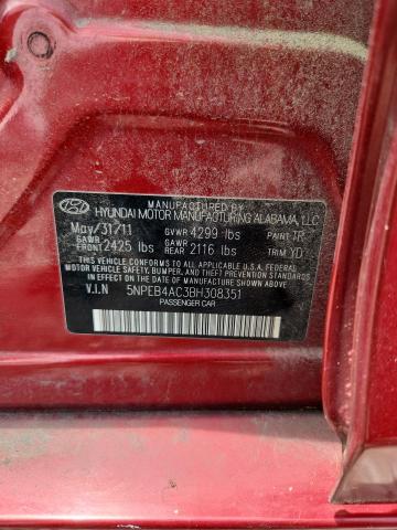 54972756 :رقم المزاد ، 5NPEB4AC3BH308351 vin ، 2011 Hyundai Sonata مزاد بيع