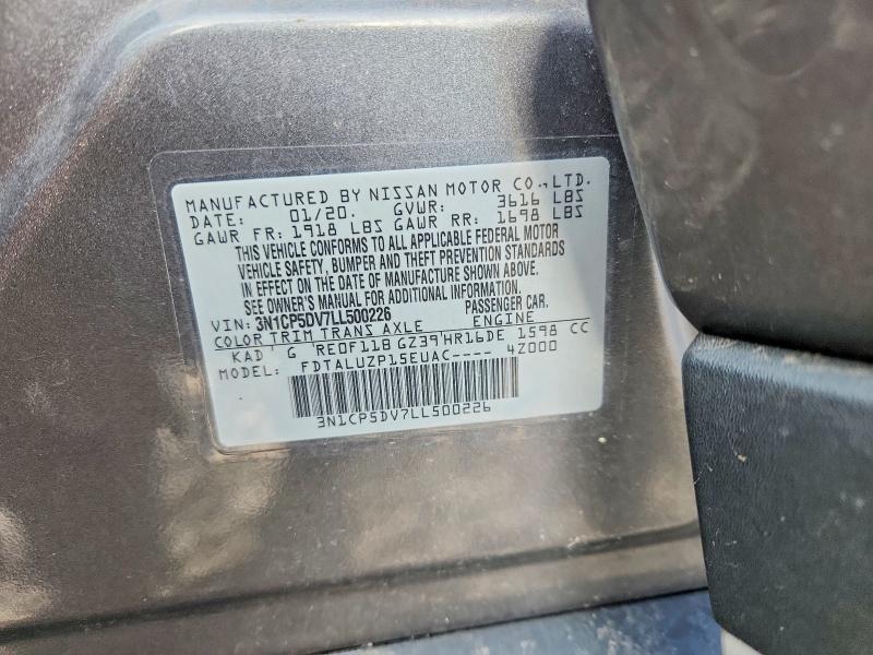 Aukcja sprzedaży 2020 Nissan Kicks, vin: 3N1CP5DV7LL500226, numer aukcji: 52841616
