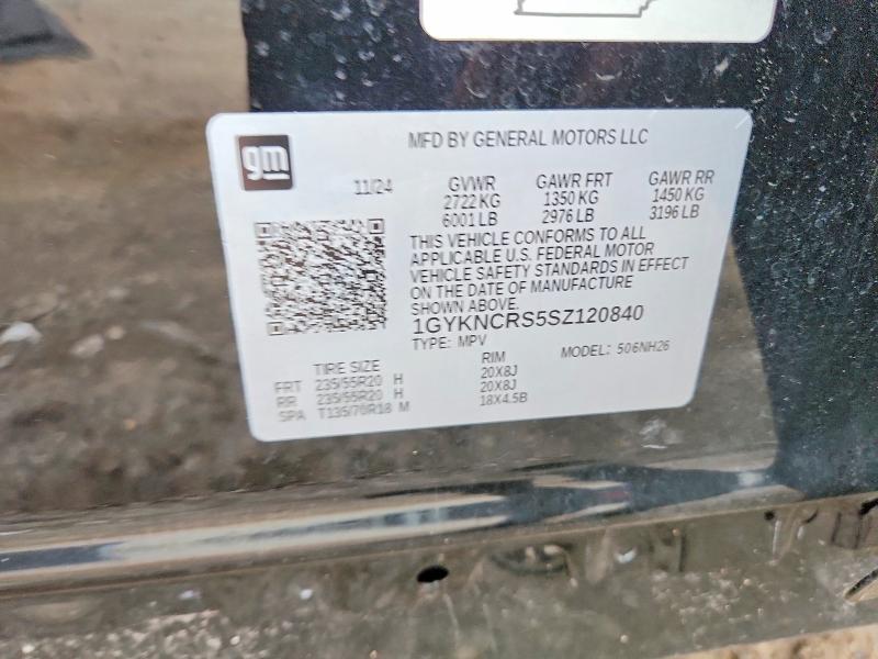 Aukcja sprzedaży 2025 Cadillac Xt5, vin: 1GYKNCRS5SZ120840, numer aukcji: 54847766