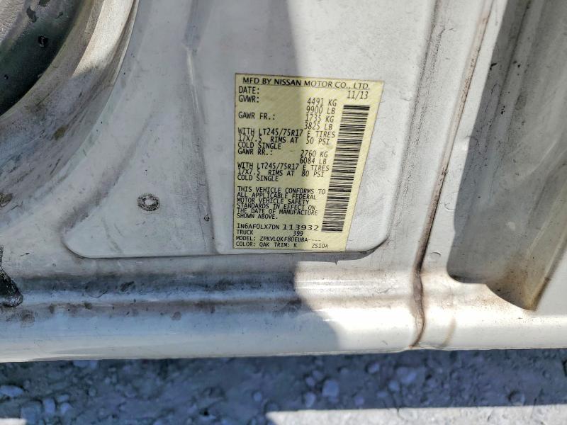 Aukcja sprzedaży 2013 Nissan Nv, vin: 1N6AF0LX7DN113932, numer aukcji: 52728666