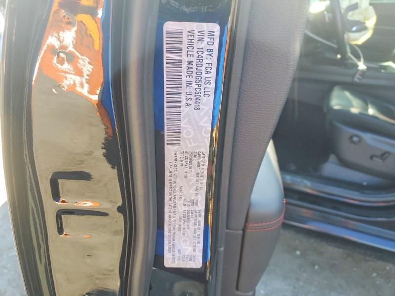 54171656 :رقم المزاد ، 1C4RDJDG5PC604418 vin ، 2023 Dodge Durango مزاد بيع