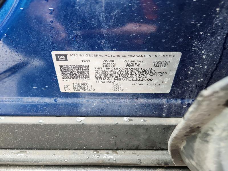 54557006 :رقم المزاد ، 3GKALMEV7LL212400 vin ، 2020 Gmc Terrain مزاد بيع