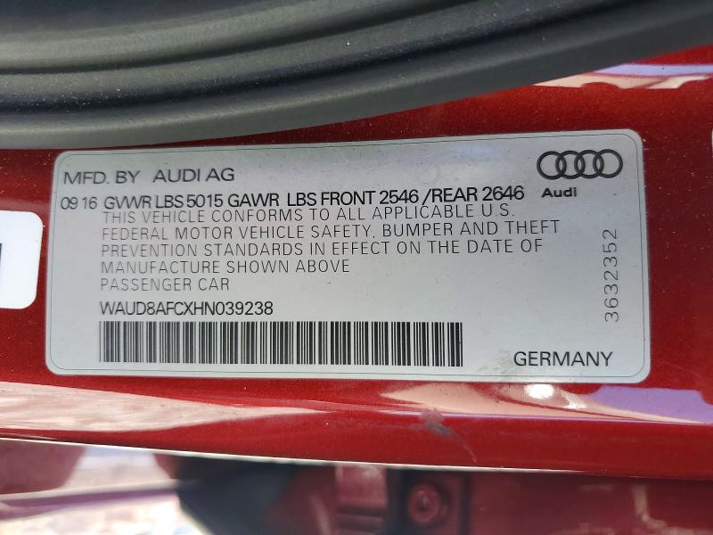 Продаж на аукціоні авто 2017 Audi A6, vin: WAUD8AFCXHN039238, номер лоту: 53741946