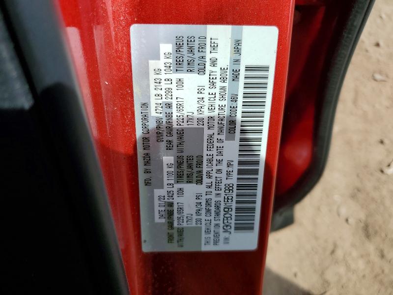 Продажа на аукционе авто 2022 Mazda Cx-5, vin: JM3KFBCM9N1551988, номер лота: 52315886