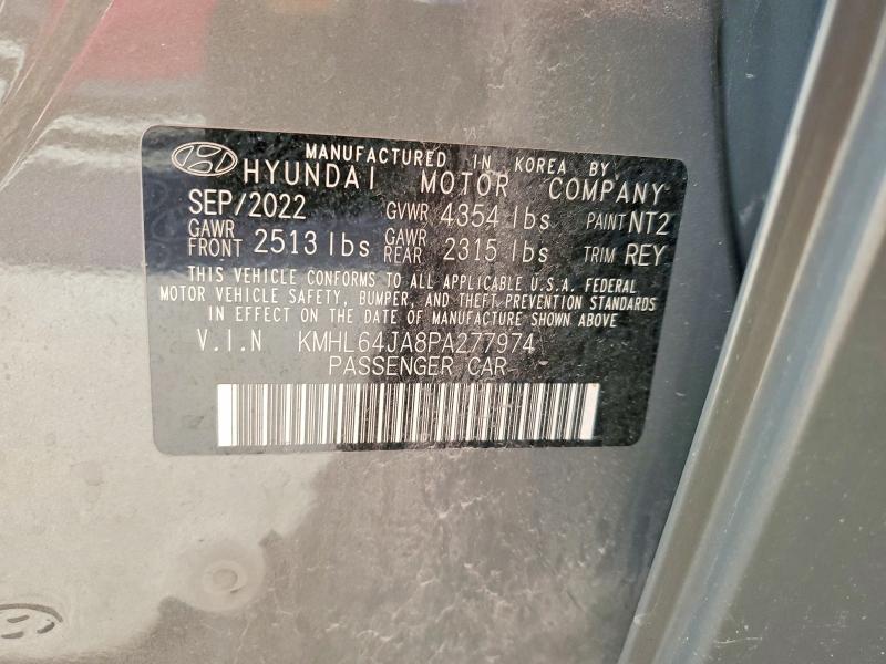 Auction sale of the 2023 Hyundai Sonata, vin: KMHL64JA8PA277974, lot number: 52160866