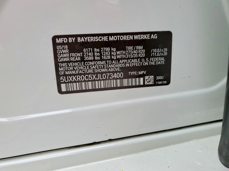 2018 Bmw X5 მანქანა იყიდება აუქციონზე, vin: 5UXKR0C5XJL073400, აუქციონის ნომერი: 54621466