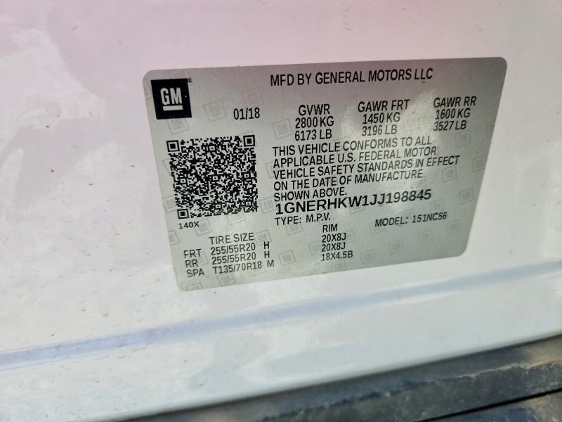 Продажа на аукционе авто 2018 Chevrolet Traverse, vin: 1GNERHKW1JJ198845, номер лота: 54480526
