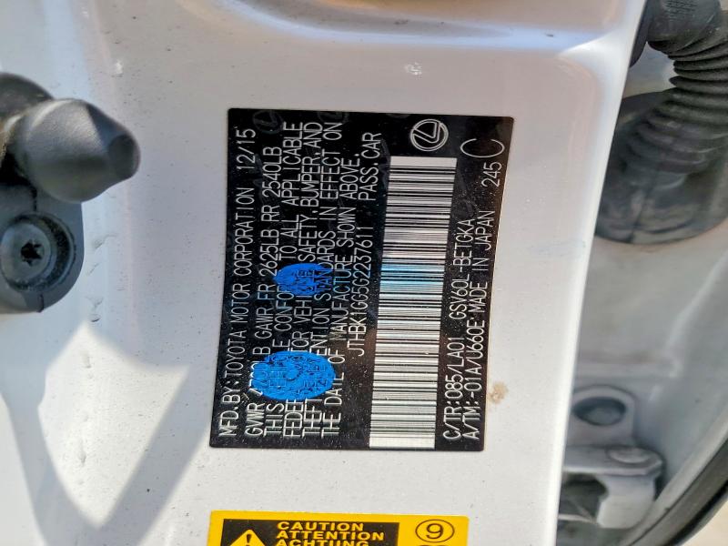 Продаж на аукціоні авто 2016 Lexus Es, vin: JTHBK1GG5G2237611, номер лоту: 52235896
