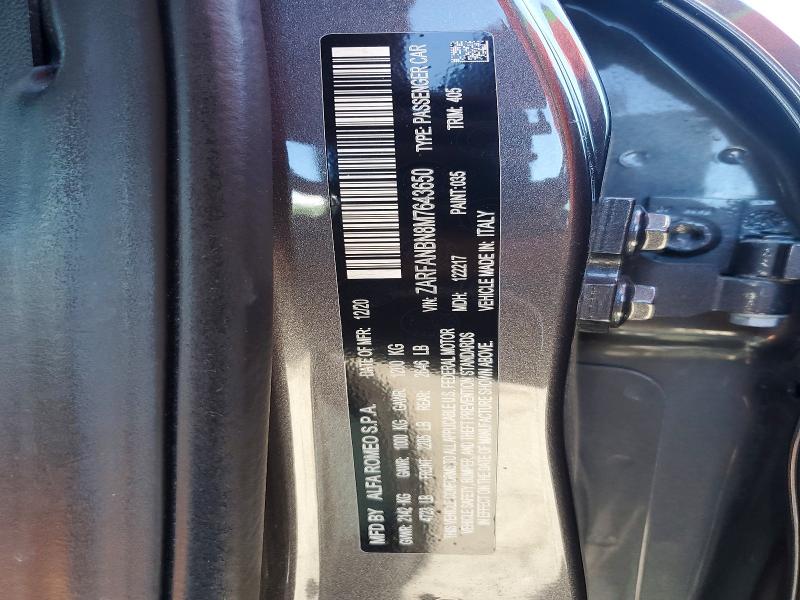 Продаж на аукціоні авто 2021 Alfa Romeo Giulia, vin: ZARFANBN8M7643650, номер лоту: 54402196