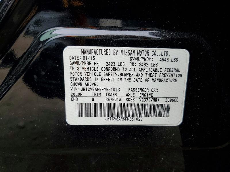 Продажа на аукционе авто 2015 Infiniti Q40, vin: JN1CV6AR6FM651023, номер лота: 53068316