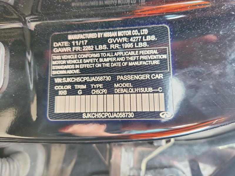 2018 Infiniti Qx30 მანქანა იყიდება აუქციონზე, vin: SJKCH5CP0JA058730, აუქციონის ნომერი: 53096876