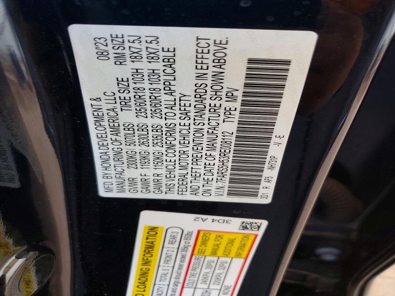 2024 Honda Cr-v მანქანა იყიდება აუქციონზე, vin: 7FARS5H53RE008112, აუქციონის ნომერი: 53425326