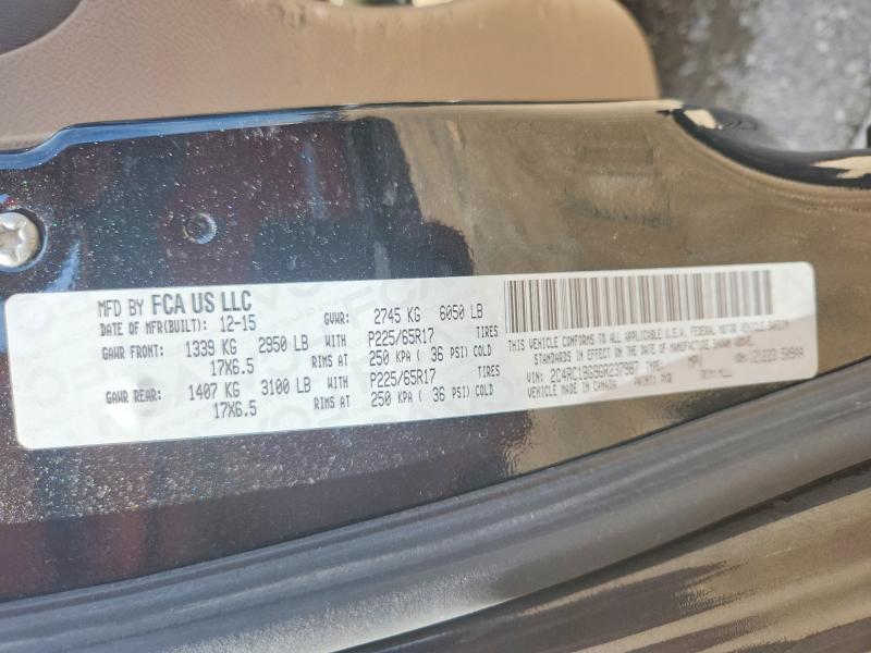 55444846 :رقم المزاد ، 2C4RC1BG9GR237987 vin ، 2016 Chrysler Town & Country مزاد بيع