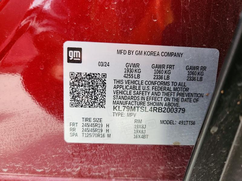 Продаж на аукціоні авто 2024 Chevrolet Trailblazer, vin: KL79MTSL4RB200379, номер лоту: 55592756