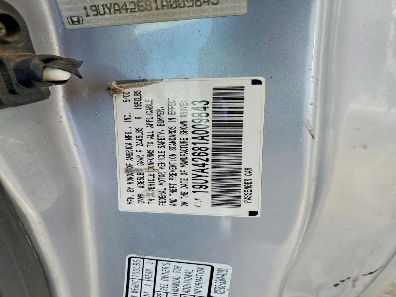 Продажа на аукционе авто 2001 Acura 3.2cl, vin: 19UYA42681A009843, номер лота: 52934306
