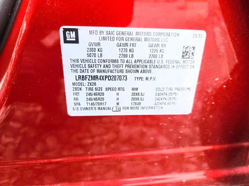 Продажа на аукционе авто 2023 Buick Envision, vin: LRBFZMR4XPD207073, номер лота: 54799496