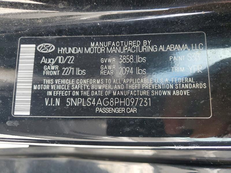 Aukcja sprzedaży 2023 Hyundai Elantra, vin: 5NPLS4AG8PH097231, numer aukcji: 52738086