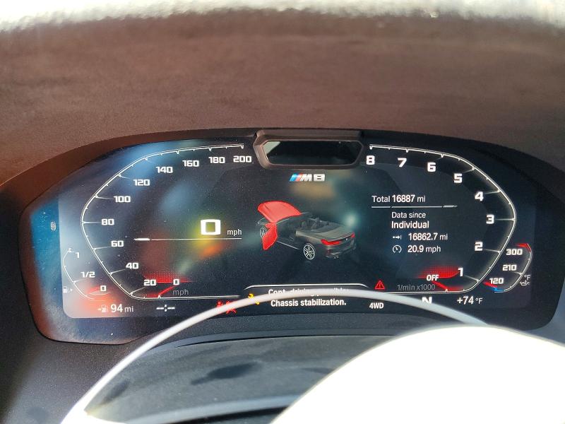 Aukcja sprzedaży 2023 Bmw M8, vin: WBSDZ0C0XPCM22524, numer aukcji: 52880236
