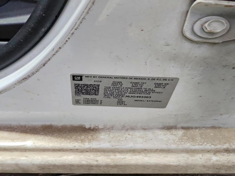 Продажа на аукционе авто 2018 Gmc Sierra, vin: 3GTU2PEJ6JG493363, номер лота: 54996436