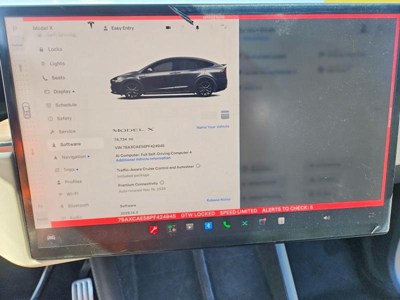Продажа на аукционе авто 2023 Tesla Model X, vin: 7SAXCAE58PF424945, номер лота: 53586496