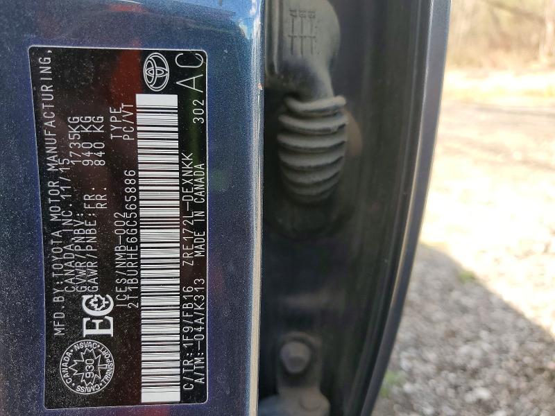 Aukcja sprzedaży 2016 Toyota Corolla, vin: 2T1BURHE6GC565886, numer aukcji: 52159386