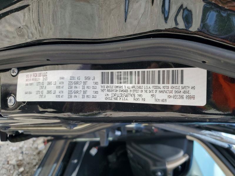 Auction sale of the 2015 Jeep Cherokee, vin: 1C4PJLCB1FW677476, lot number: 54160786