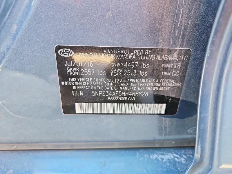 Продажа на аукционе авто 2017 Hyundai Sonata, vin: 5NPE34AF5HH468828, номер лота: 53943506